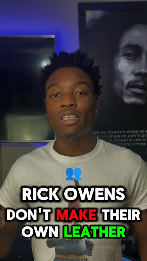 Gudnezs video cover: Rick Owens don't make their own leather